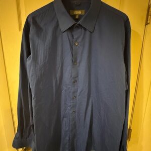 Kenneth Cole Men's Navy Button Down Shirt